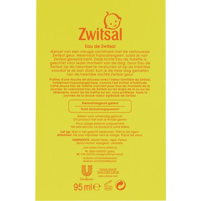 vlees litteken Wreed Zwitsal Baby Eau De Zwitsal 95 ML 95 ML | Etos