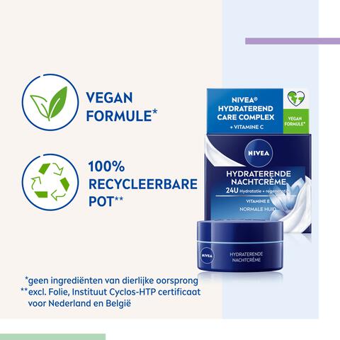 NIVEA Essentials 24u Hydraterende Nachtcrème Normale Huid 50 ML