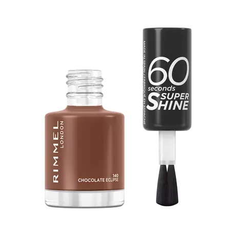 Rimmel London 60 Seconds SuperShine Nagellak 140 Chocolate Eclipse 8 ML