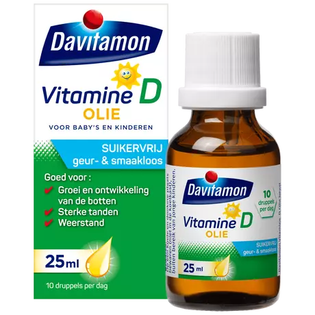 Davitamon Vitamine D Olie Suikervrij 25 ML