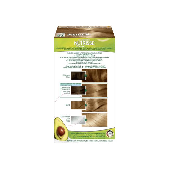Garnier Nutrisse Crème Permanente Haarverf 7.3 Goudblond