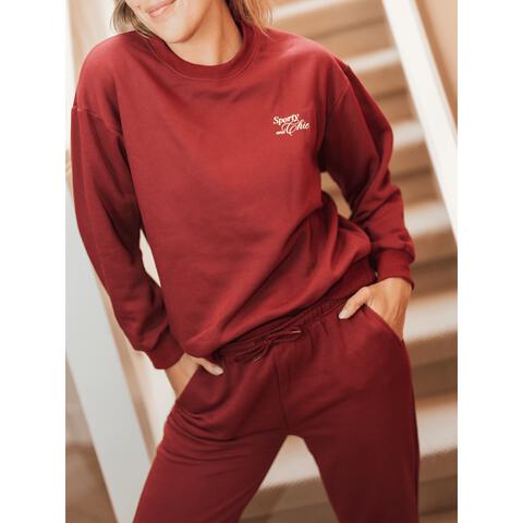 Bo Wilkes Sweater Burgundy Maat S/M