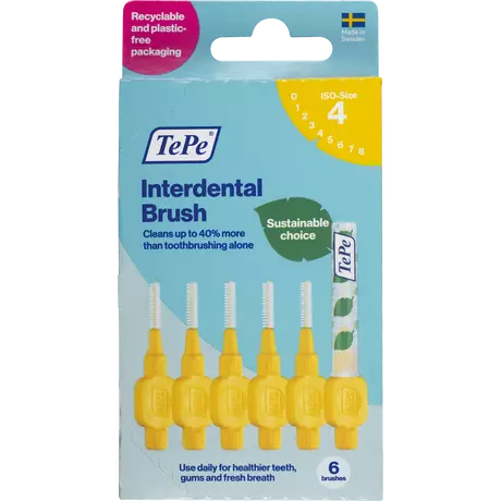 TePe Interdentale Ragers Original Geel&nbsp;ISO Maat 4 0,7 mm 6 stuks