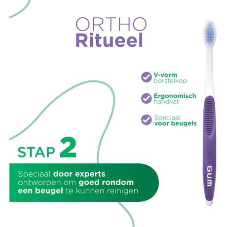 GUM® Ortho Tandenborstel