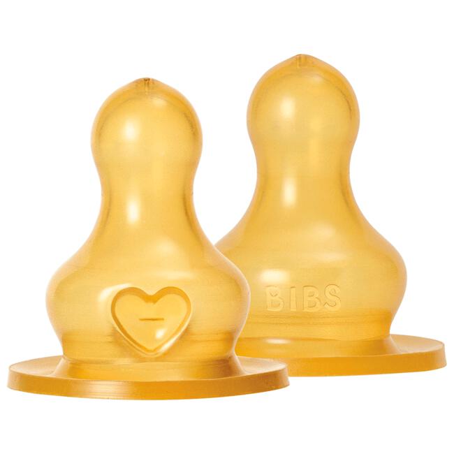 Bibs Bottle Nipple Flesspeen Medium Flow  2 pack