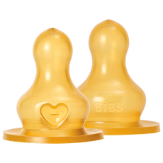 Bibs Bottle Nipple Flesspeen Medium Flow  2 pack