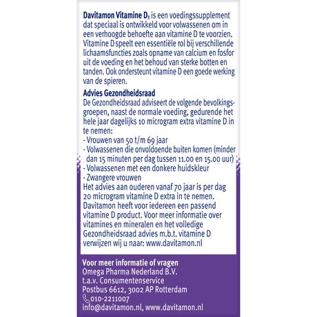Davitamon Vitamine D Smelttabletten 150 stuks