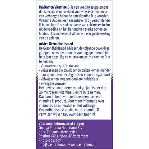 Davitamon Vitamine D Smelttabletten 150 stuks