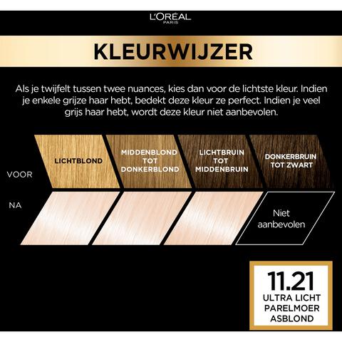 L'Oréal Paris Préférence Le Blonding Permanente Haarverf 11.21 Ultra Licht Parelmoer Asblond