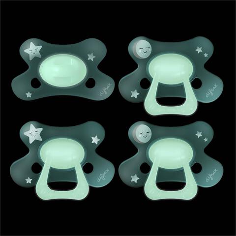 Difrax Fopspeen Natural 0-6 M Glow In The Dark 