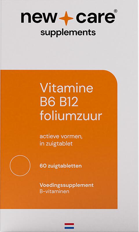 New Care Vitamine B6 B12 Foliumzuur Zuigtabletten 60 stuks