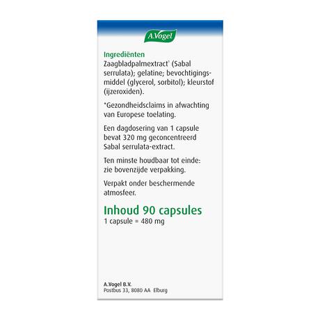 A.Vogel Prostaforce Helpt om Normaal te Blijven Plassen1* Capsules 90 stuks