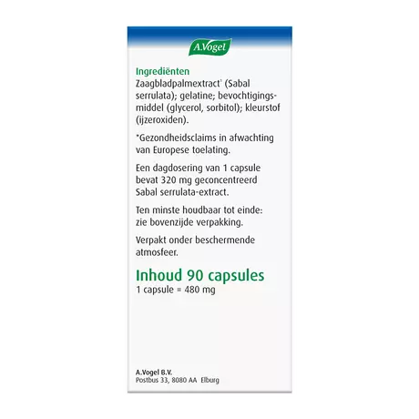 A.Vogel Prostaforce Helpt om Normaal te Blijven Plassen1* Capsules 90 stuks