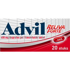 Advil Reliva Forte Oval-Tabs 400 MG Voor Pijn En Koorts 20 Stuks