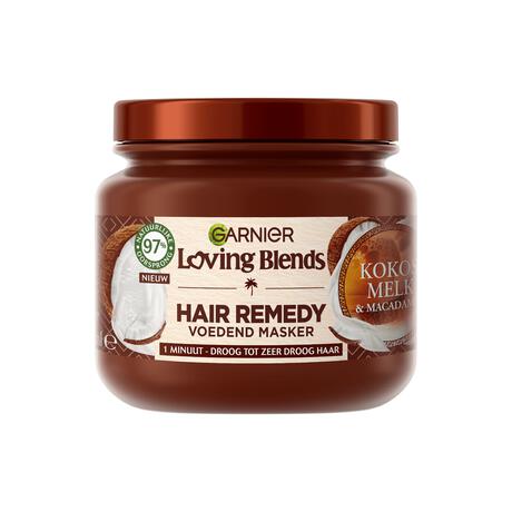 Garnier Loving Blends Kokosmelk & Macadamia Hair Remedy Haarmasker 340 ML