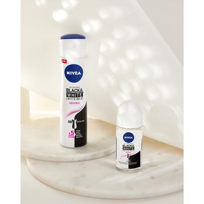 NIVEA Invisible Black & White Original Anti-Transpirant Deodorant Spray 150 ML