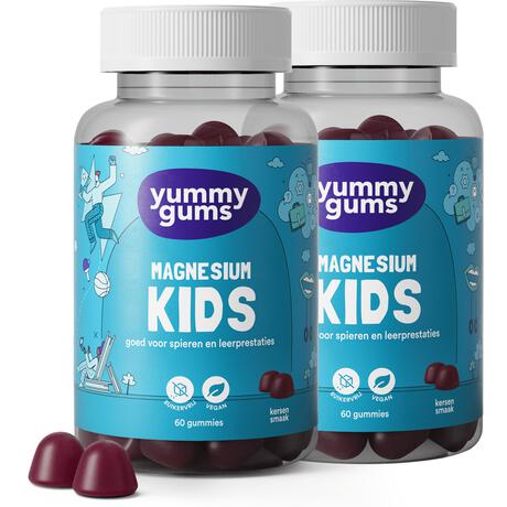 Yummugums Kids Magnesium Suikervrij 60 stuks