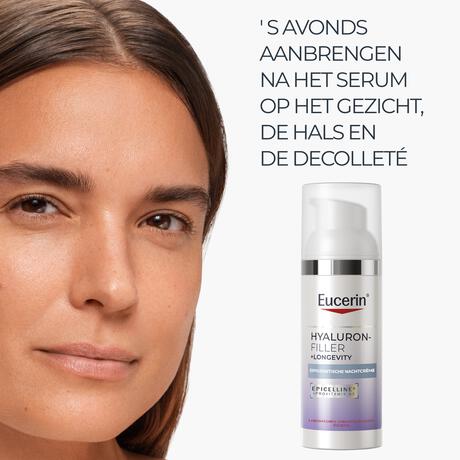 Eucerin Hyaluron-Filler + Longevity Epigenetisch Anti-Age Nachtcrème 50 ML
