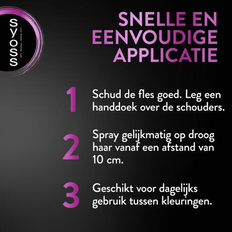 Syoss Uit Groeispray Donkerbruin