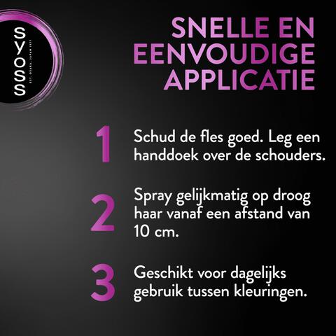 Syoss Uit Groeispray Donkerbruin