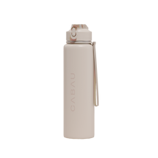Cabau Lifestyle Bloom Bottle Stainless Steel - Beige