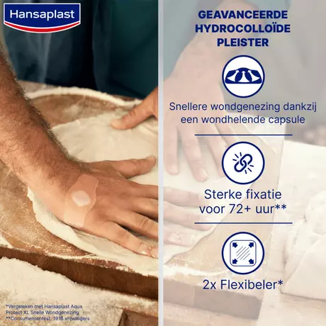 Hansaplast Second Skin Waterproof en Transparante XL Eilandpleisters 3 stuks