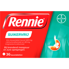 Rennie Suikervrij Kauwtabletten Bij Brandend Maagzuur 36 Stuks