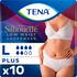 TENA Silhouette Plus Wegwerp Broekjes  Wit Low Waist  L 10 stuks