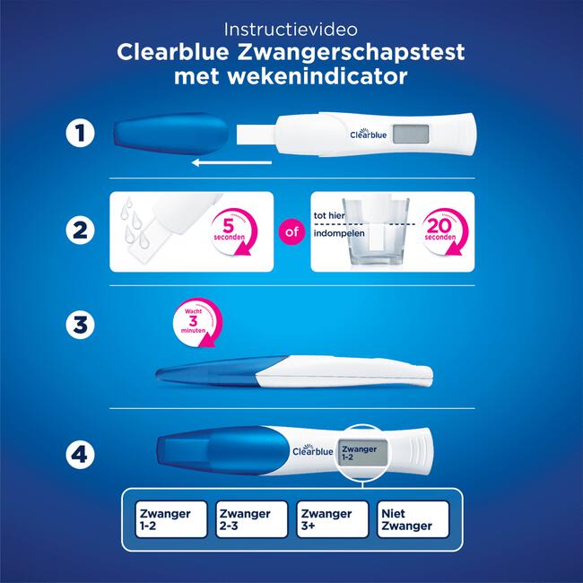 Clearblue Zwangerschapstest Met Wekenindicator 1 Stuk
