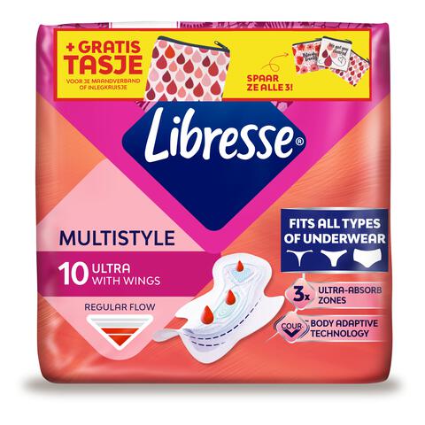 Libresse Ultra Normal Multistyle Maandverband 10 stuks