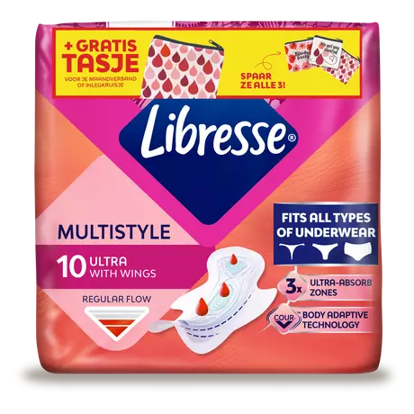 Libresse Ultra Normal Multistyle Maandverband 10 stuks
