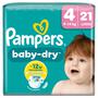 Pampers Baby Dry Luiers Maat 4 9-14 KG 21 stuks