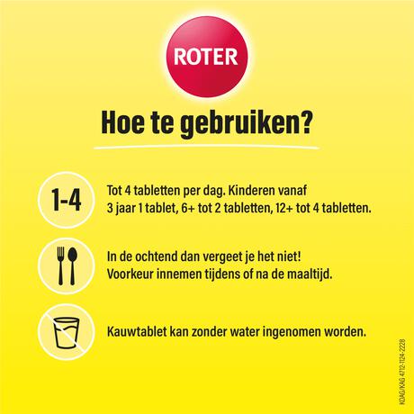 Roter Vitamine C 70 mg citroen 200 kauwtabletten