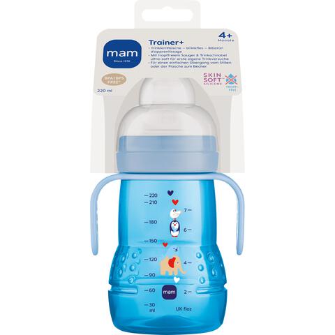 MAM Trainer+ Oefenbeker 4+ Maanden Blauw 220 ML