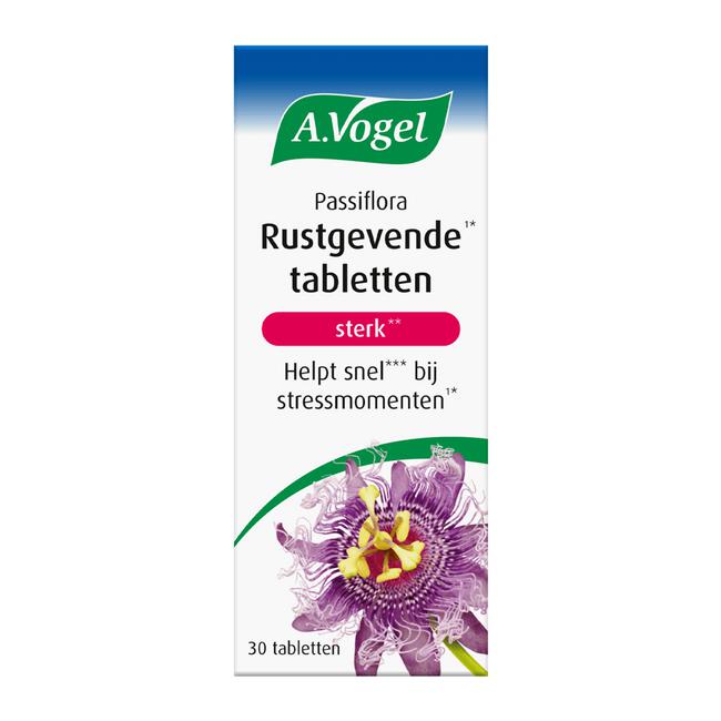 A.Vogel Passiflora Rustgevende Tabletten Bij Stressmomenten 30 stuks