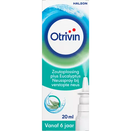 Otrivin Zoutoplossing Plus Eucalyptus Neusspray bij een Verstopte Neus 20 ML