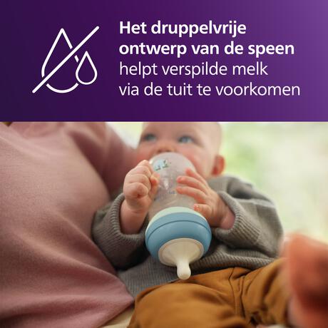 Philips Avent Natural Response Babyfles Nighttime 3M+ SCY903/81 260 ML