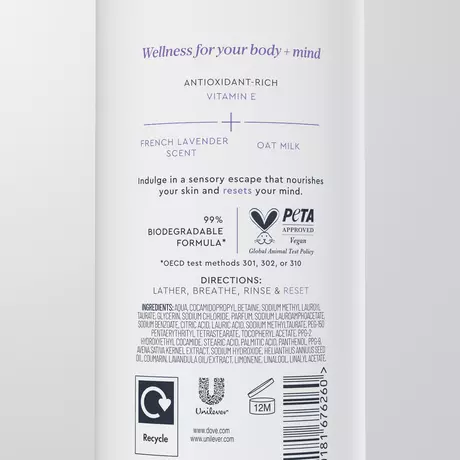 Dove Body+Mind Lavender & Oat Milk Douchegel 350 ML