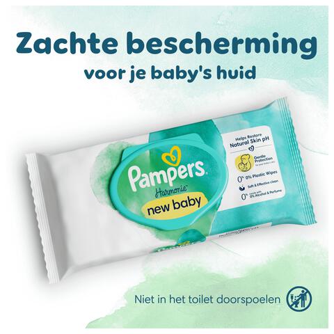 Pampers Harmonie New Baby Billendoekjes 18x46 Stuks