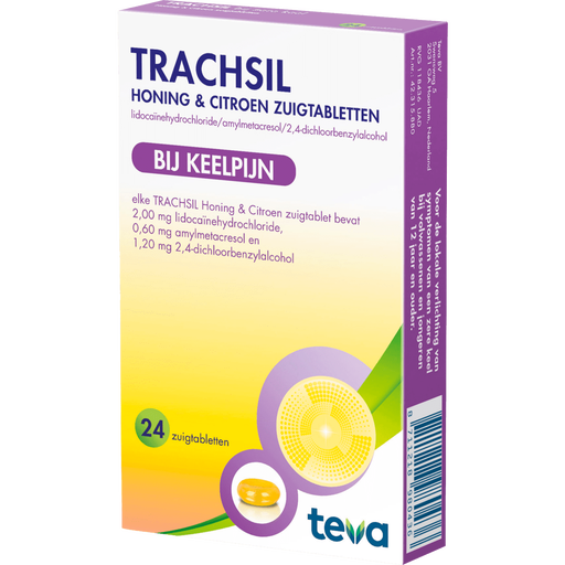 Trachsil Honing & Citroen Zuigtabletten 24 stuks