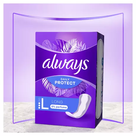 Always Inlegkruisjes Daily Protect 0% Perfume Long Big Pack 50 stuks