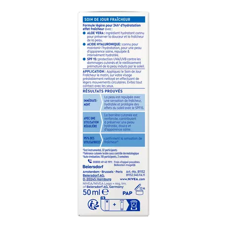 NIVEA Essentials +24h Hydraterende Dagcrème SPF15 50 ML