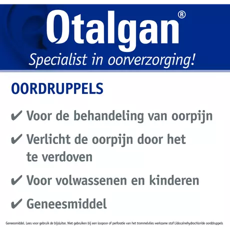 Otalgan Oordruppels bij Oorpijn 12 gram