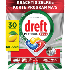 Dreft Vaatwas Platinum Plus Citroen 30 Stuks