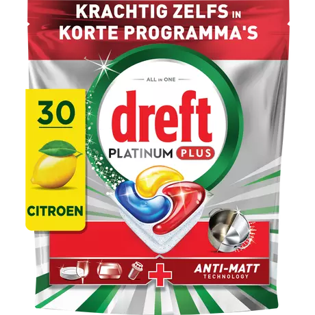 Dreft Vaatwas Platinum Plus Citroen 30 Stuks