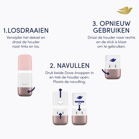 Dover Peony Antiperspirant Deodorant Refill 35 ML