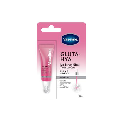 Vaseline Gluta Hya Lip Serum Gloss Rosy Pink 10 ML