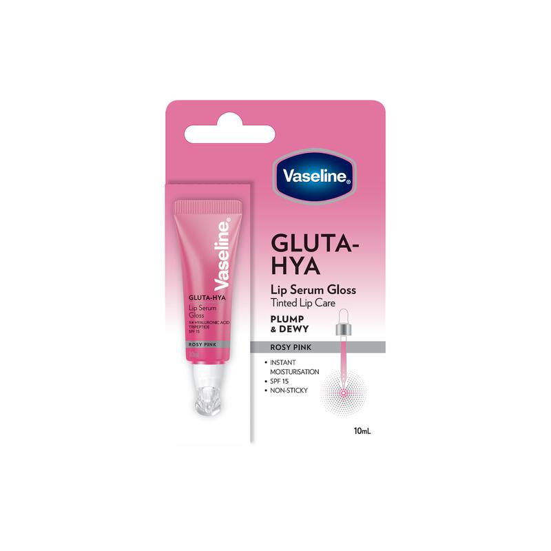 Vaseline Gluta Hya Lip Serum Gloss Rosy Pink 10 ML