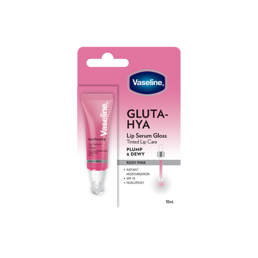 Vaseline Gluta Hya Lip Serum Gloss Rosy Pink 10 ML