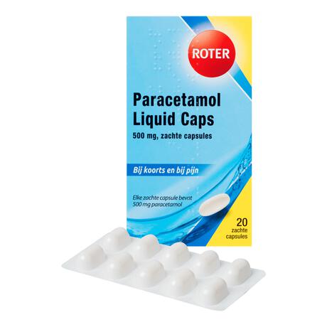 Roter Paracetamol Liquid Caps 500 mg 20 tabl